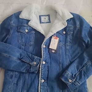 Men's Denim Sherpa Jacket